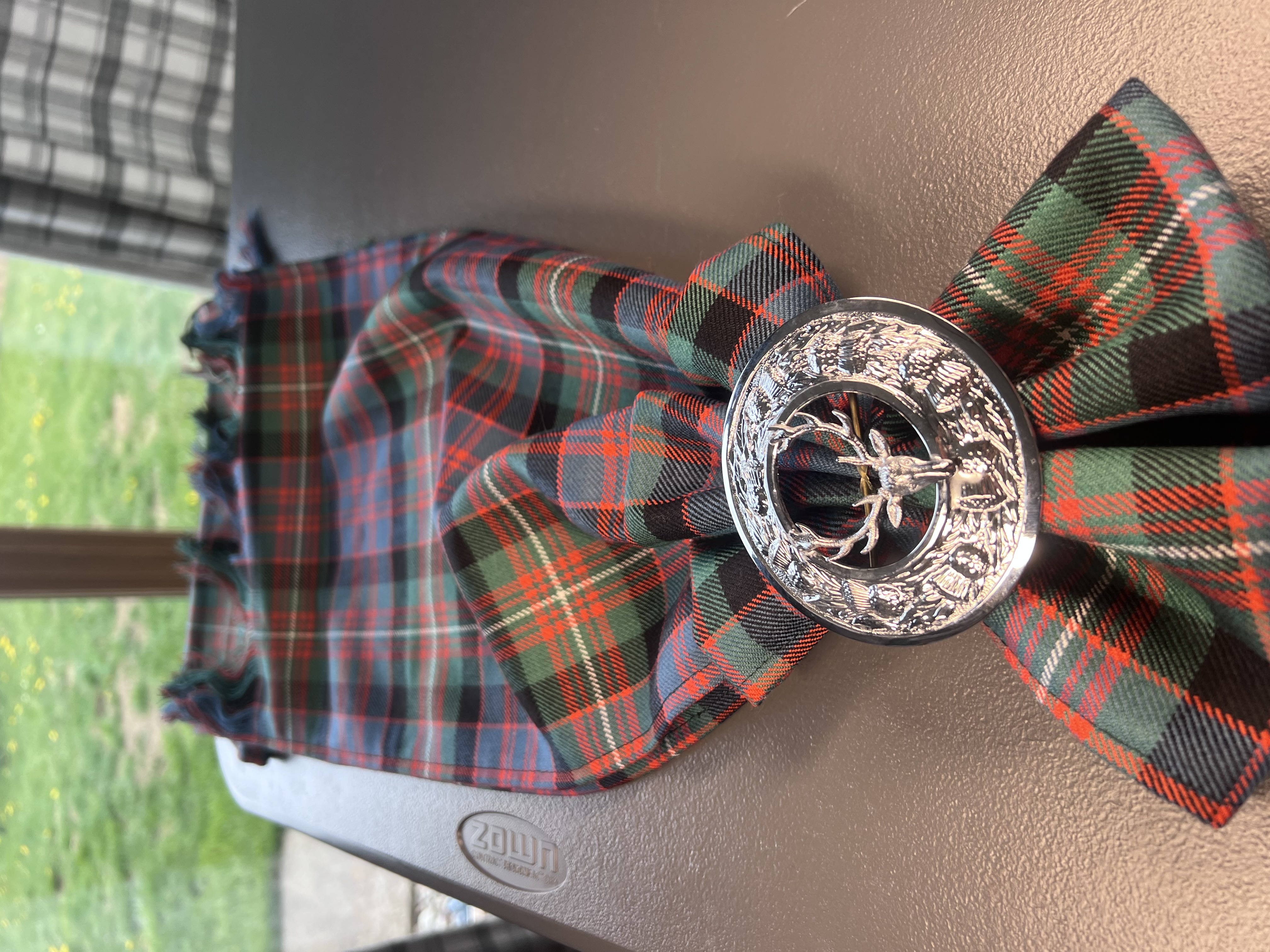 Wool Tartan Sash 