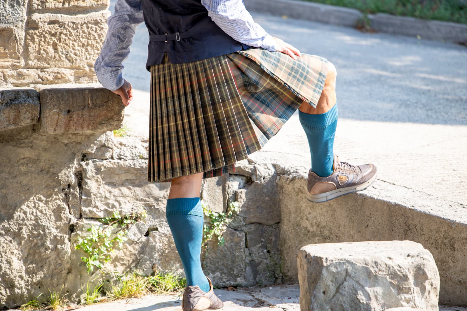 Traditional Hand Stitched Kilt. 