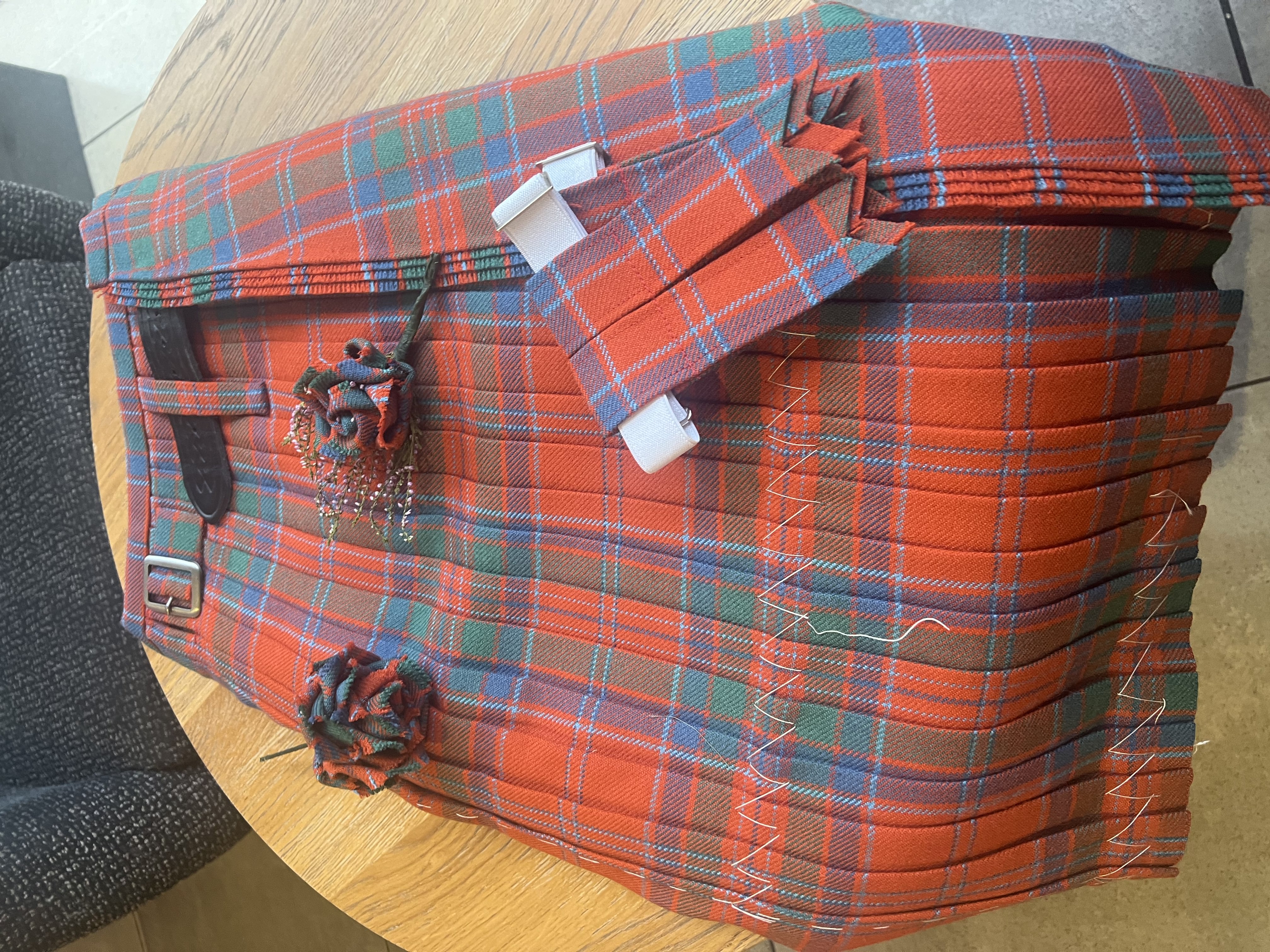 Traditional Hand Stitched Kilt. 
